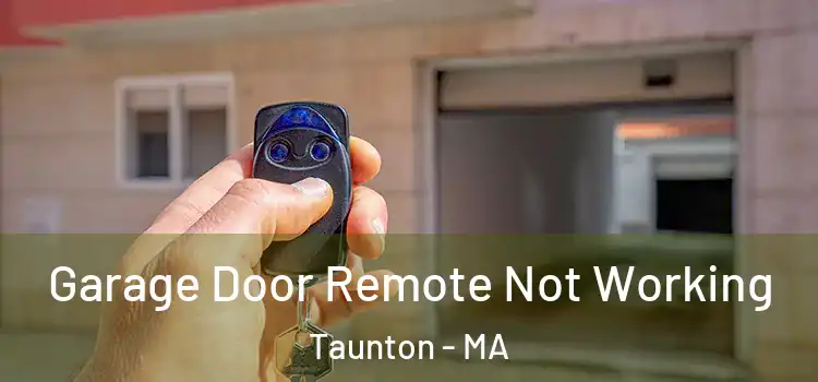  Garage Door Remote Not Working Taunton - MA